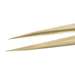 High Precision Tweezers, Style 27, Brass, Fine, Pointed, Strong, 5.1"